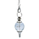 Péndulo de cristal de roca pulido y metal, juego de 2 piezas, 12 g; 3,5x1,7 cm