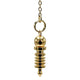 Mini Pendolo In Ottone Placcato Oro --set Da 2 Pezzi - 4 G; 2,5 cm
