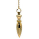 Péndulo Latón Chapado En Oro - 14 G; 4,4 cm