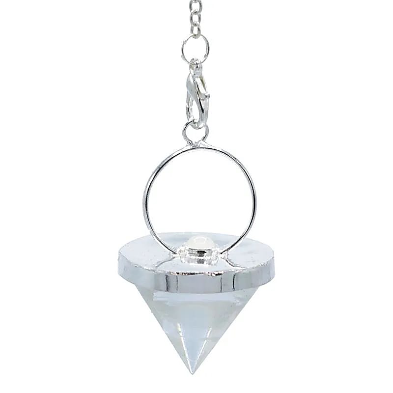 Kyvadlo Rockcrystal kužeľové s mesačným kameňom - 3,2 cm