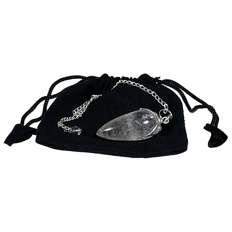 Lotus Pendulum Rockcrystal apontado - conjunto de 2,5-3 cm de 2 peças