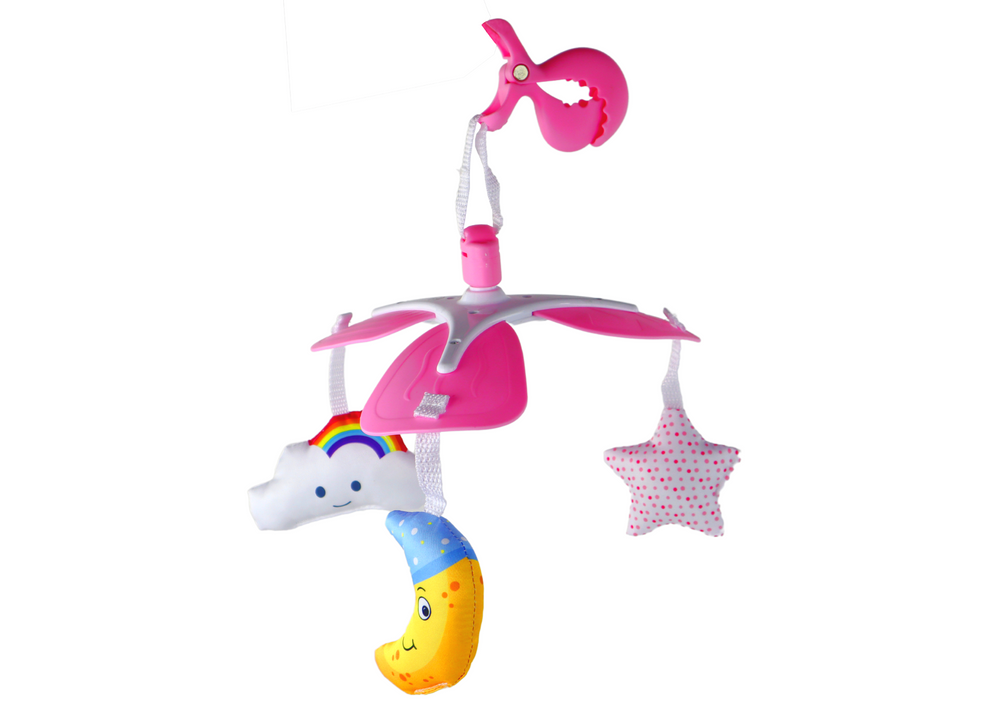 Detská postieľka Carousel Sky Clip Pink