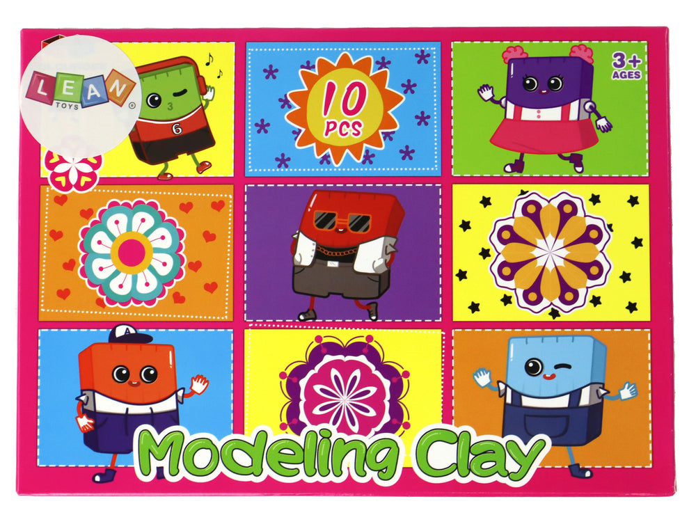 Artistic Set Of Plastic Clay 10 Colors