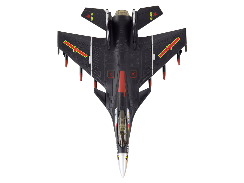 Airplane Model With Friction Drive Gray Black Or Yellow