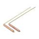 Dowsing Rod (pair) Brass/copper - 29x8 Cm