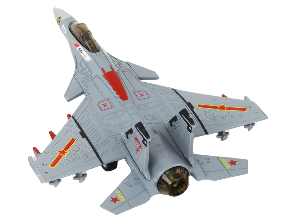 Airplane Model With Friction Drive Gray Black Or Yellow