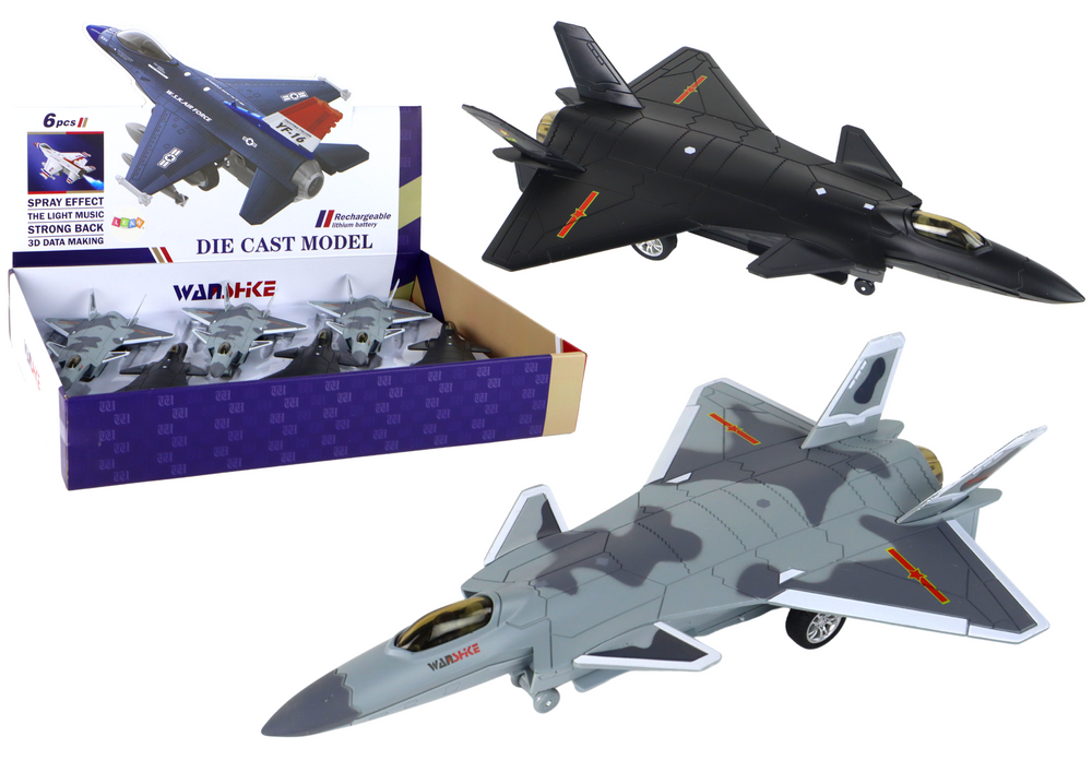 Model Of A Friction Driven Airplane Black Or Gray