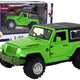 Off-road Car Battery Powered Friction Drive Metal Green 1:32