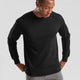 Fruit Of The Loom Adulto lichtgewicht ingezette sweatsweatshirt zwart