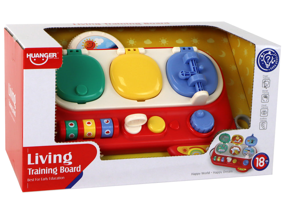 Red Sensory Educational Board For Children
