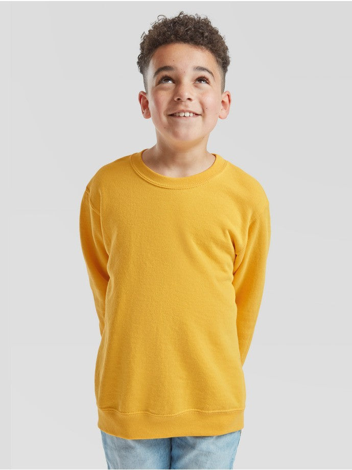 Fruit Of The Loom Kids Classic Set-⁠in Sweat Aweatshirt Amarillo