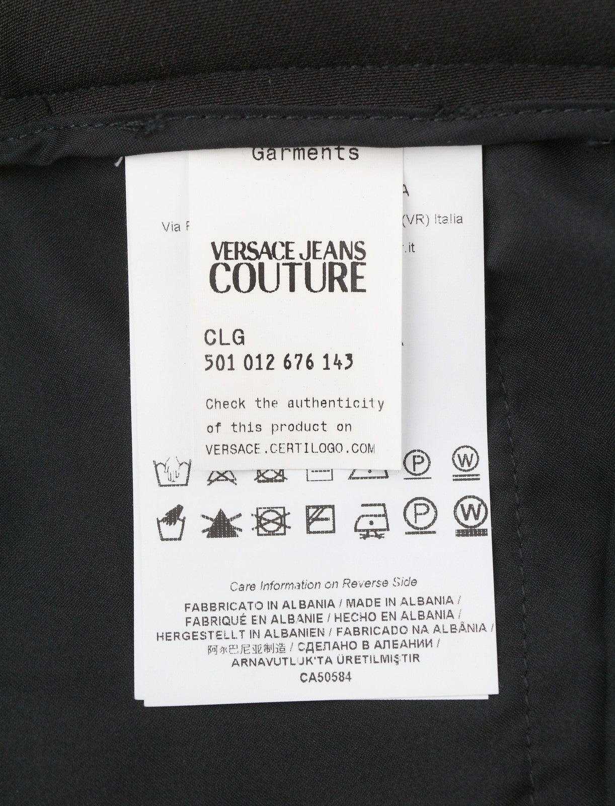 Versace Jeans Couture Cady Bistretch Print Logo Dame Buksenkle Rrp350
