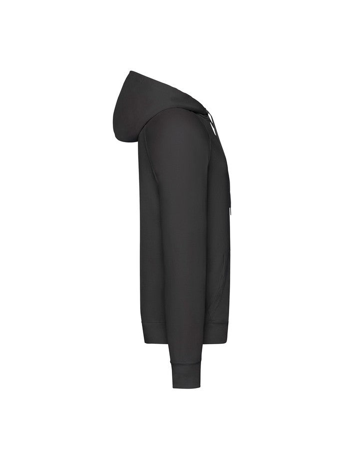 Felpa leggera con cappuccio Fruit Of The Loom nera