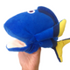 Plush Blue Fish Mascot Puppet 25 Cm