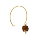 Рудракша Pendulum Gold Color --комплект от 2 бр. - 10 G; 4,5 см