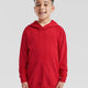 Fruit Of The Loom Lichtgewicht Sweatshirt Met Capuchon Kinder Swearshirt Rojo