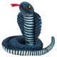 Plush Mascot Snake King Cobra Blue 100 Cm