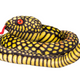 Plush Snake Mascot Yellow 100 Cm