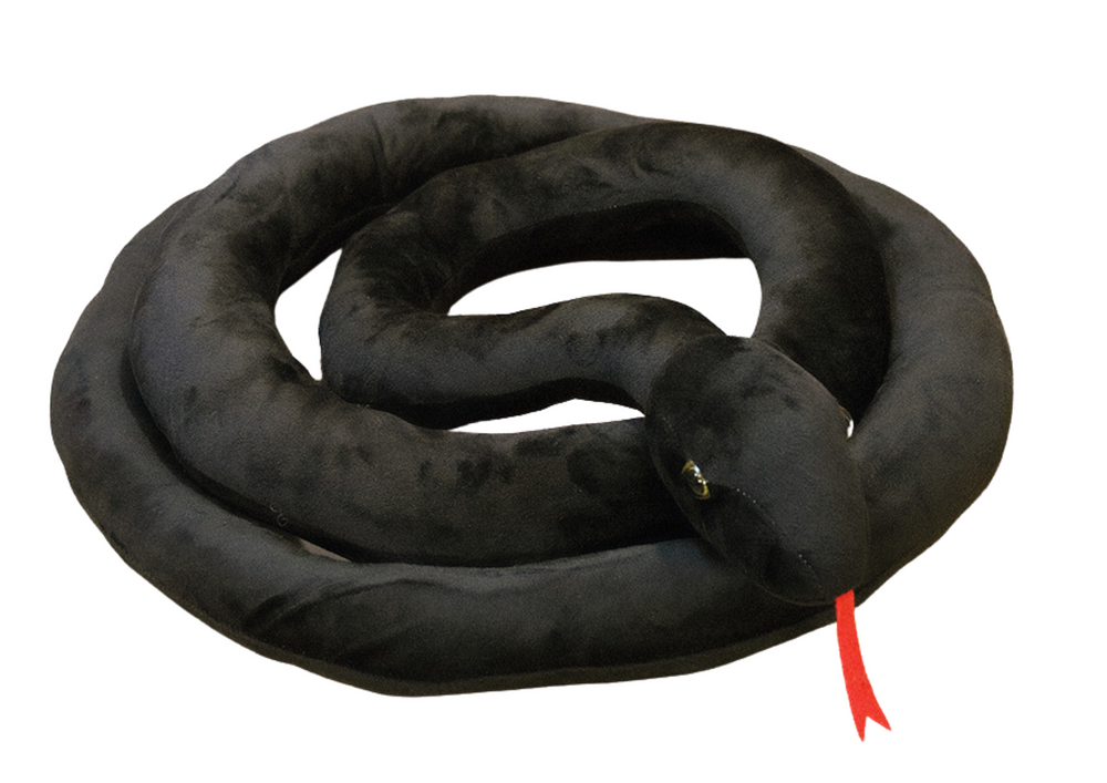 Plush Black Snake Mascot 110 Cm