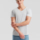 Fruit Of The Loom Iconic 150 V-⁠neck T T-shirt Gris