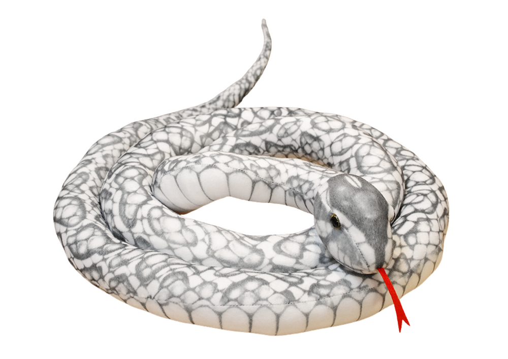 Plush Gray Snake Mascot 110 Cm