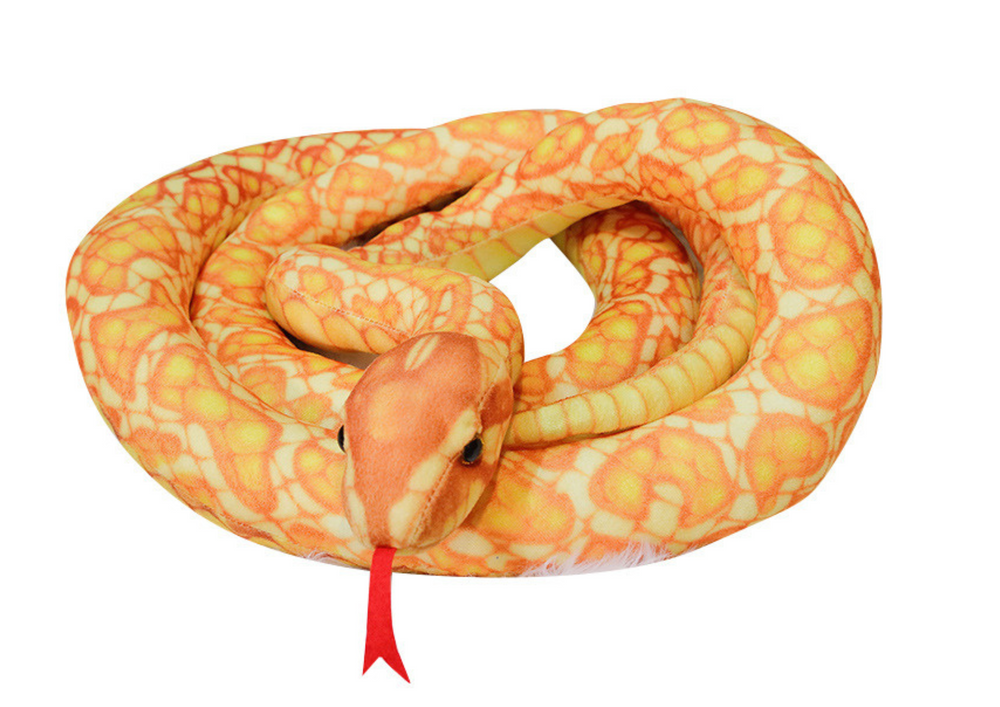 Plush Golden Snake Mascot 300 Cm