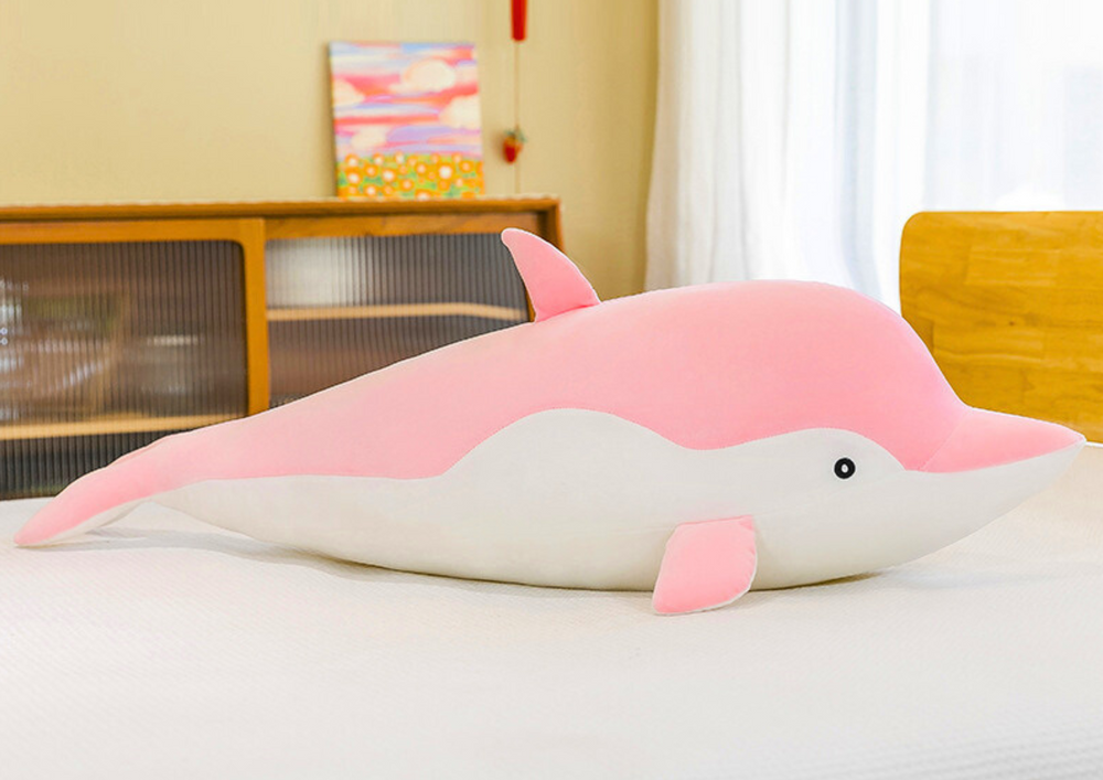 Pink Dolphin Plush Mascot 70 Cm