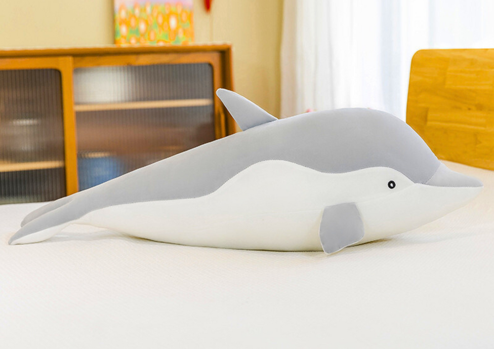 Plyšový maskot sivý delfín 70 cm