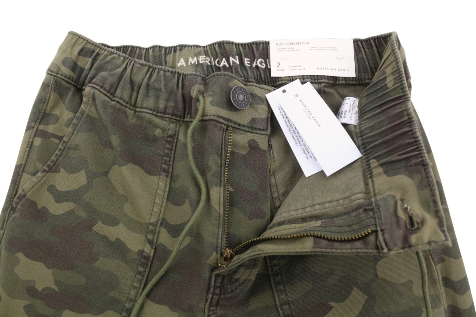 American Eagle Outfitters Jegging Jogger Women Trousersgreen Camouflage