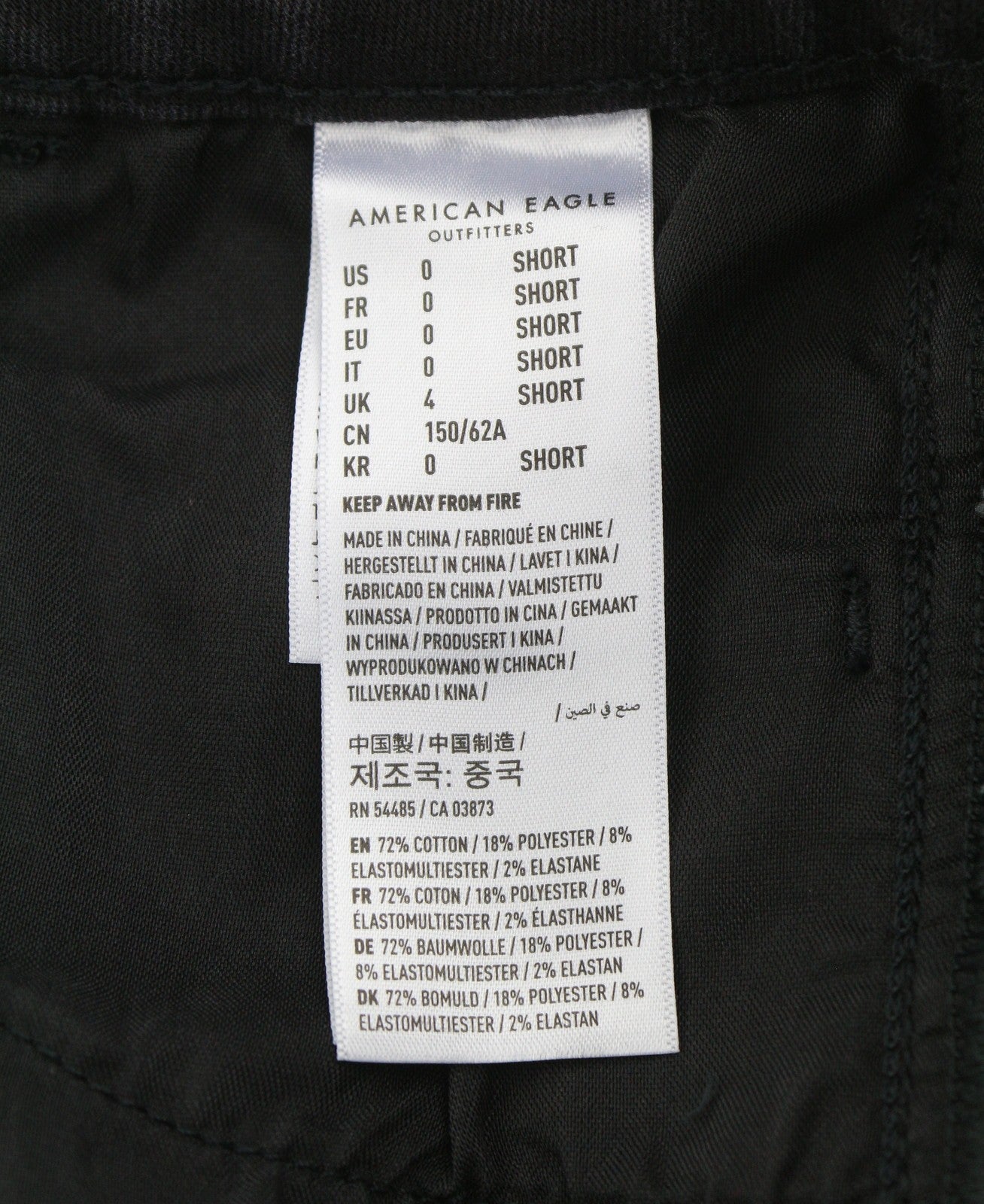 American Eagle Outfitters Hi-rise Jegging Women Jeansraven Black Distress