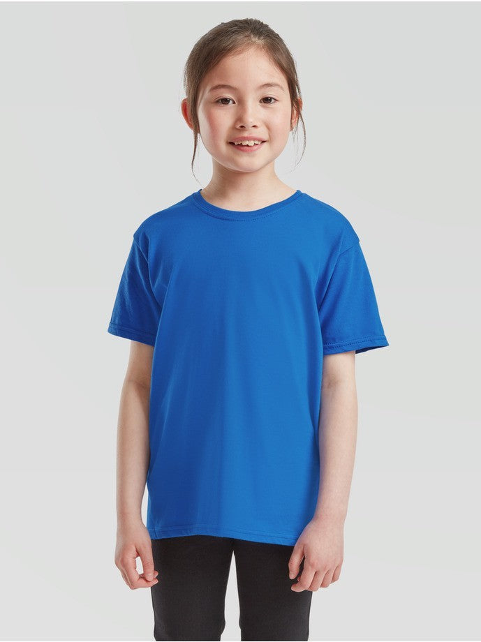 Camiseta Fruit Of The Loom Iconic 150 T Niña Azul