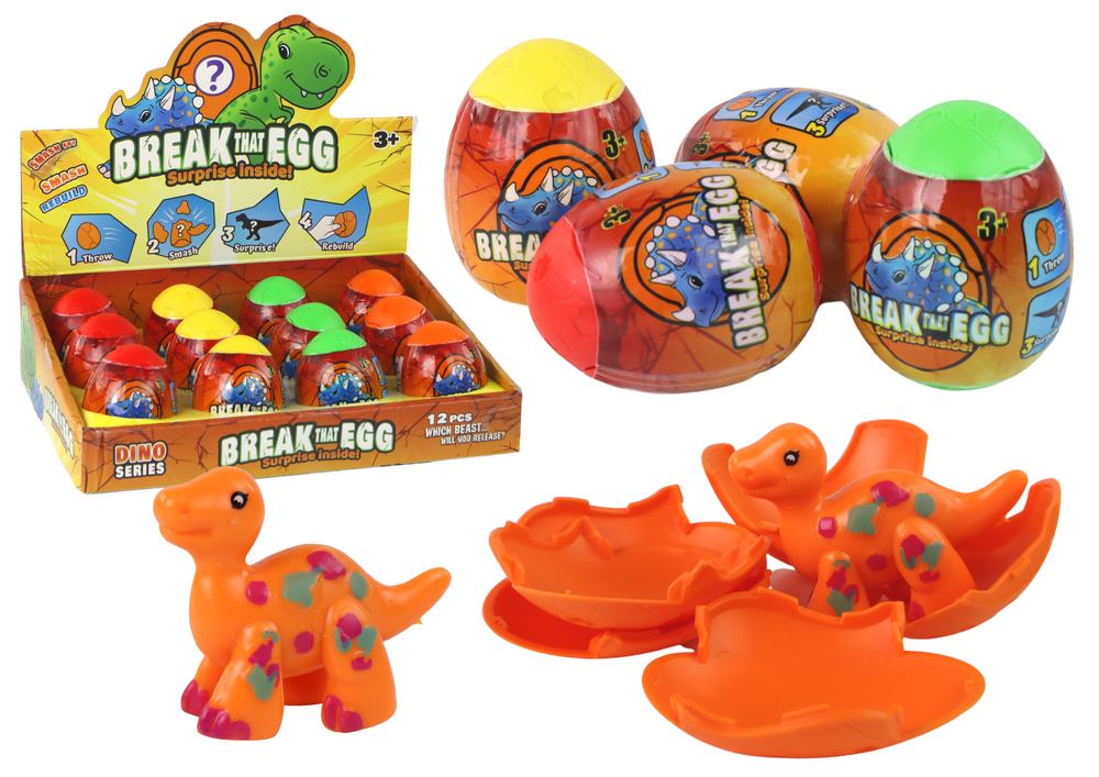 Magic Cracking Egg Dinosaur In Shell 4 Colors 6 Cm