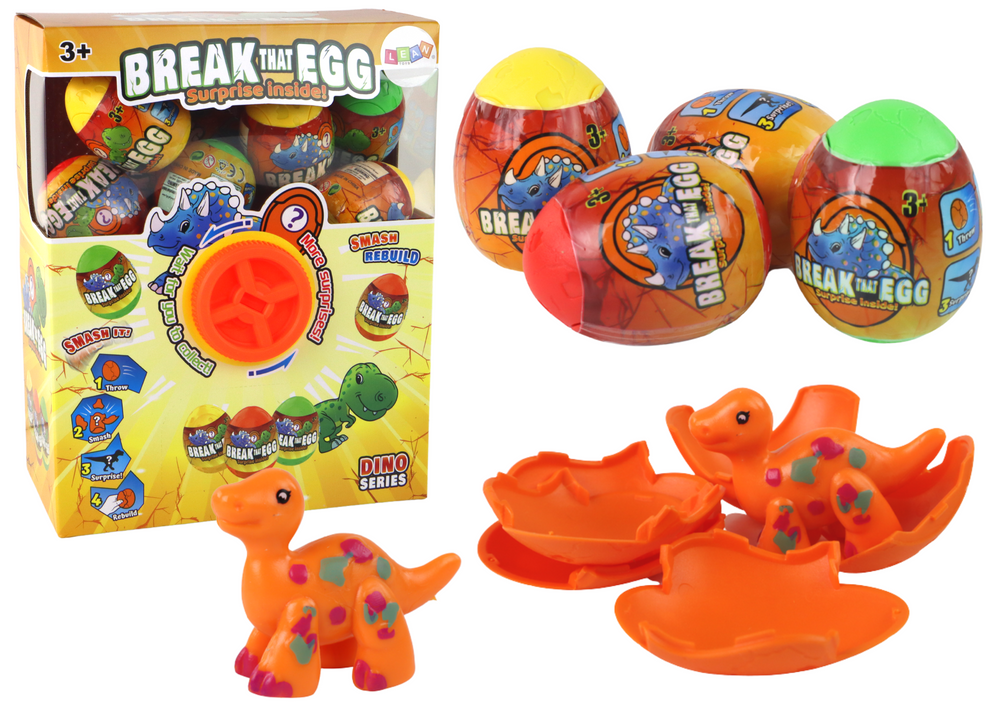 Cracking Dinosaur Egg Draw Colorful Shell 12 Pcs.