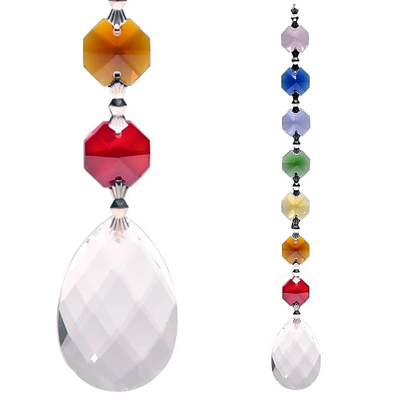 Amrita Feng Shui Chakra Crystal String -- sada 3 ks - 20 cm