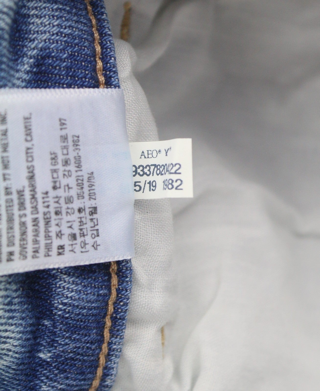 American Eagle Outfitters Tomgirl Donna Jeansslashed Sky Stretch Distress
