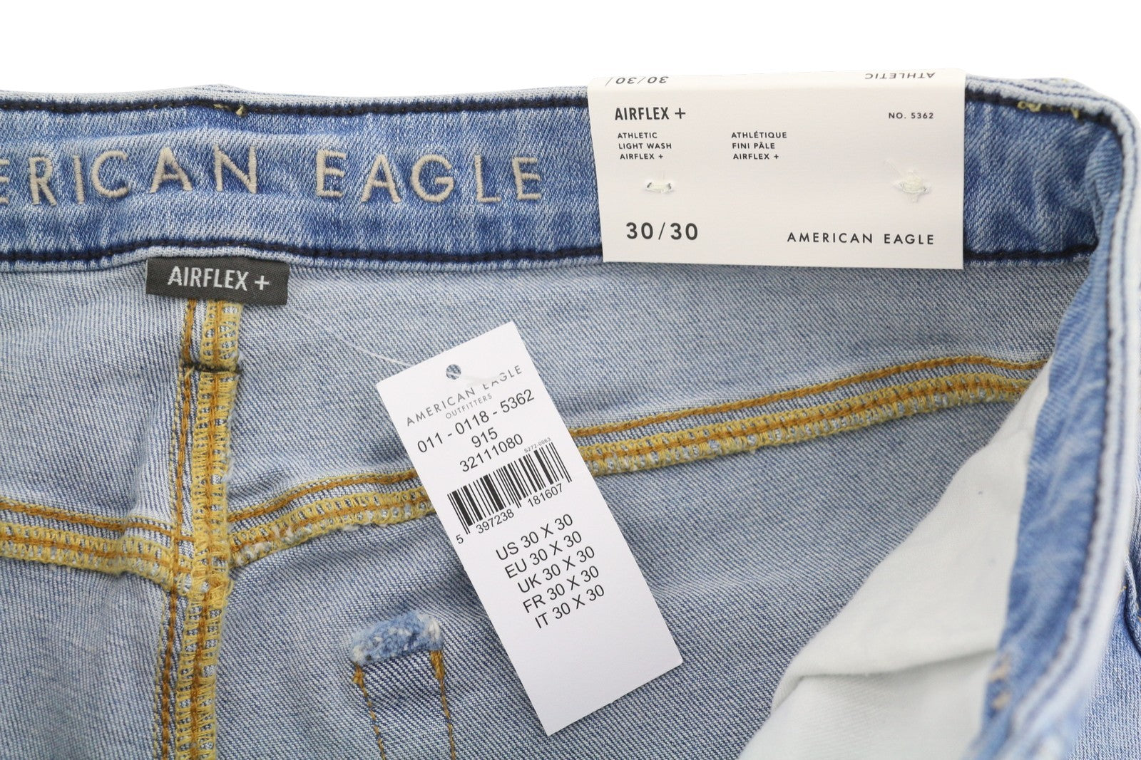 American Eagle Outfitters Airflex+ Men Jeansathletic Light Wash Blue