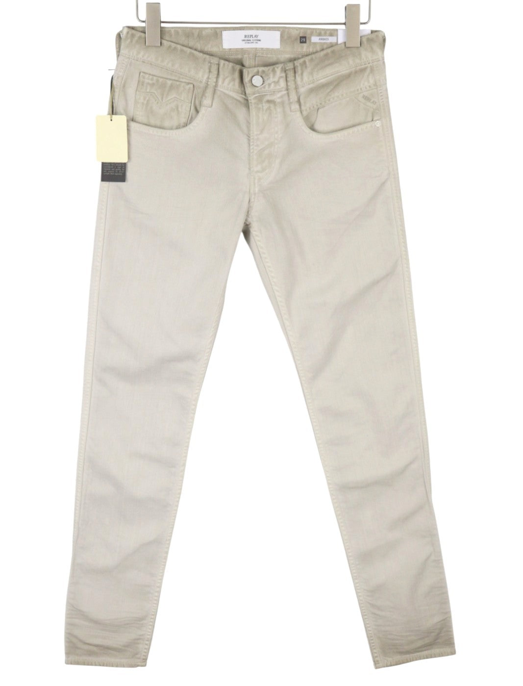 Replay Anbass Mc914 Men Jeansgrey Faded Dirty Aged Look Slim Fit