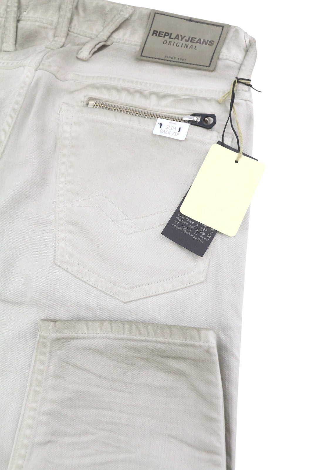 Replay Anbass Mc914 Men Jeansgrey Faded Dirty Aged Look Slim Fit