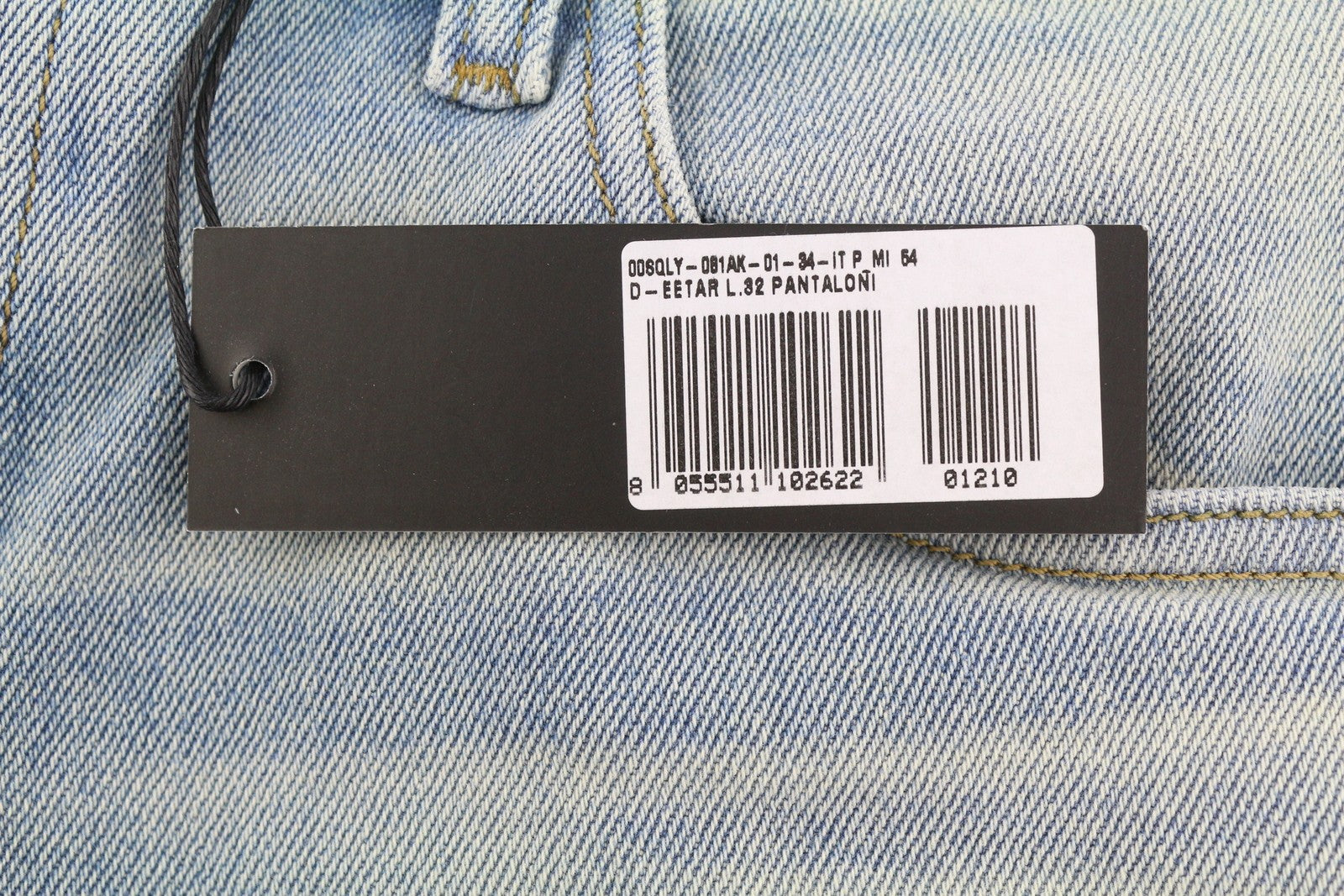 Diesel D-eetar 081ak Heren Jeansblauw Whiskers Faded Painted Dirty Look