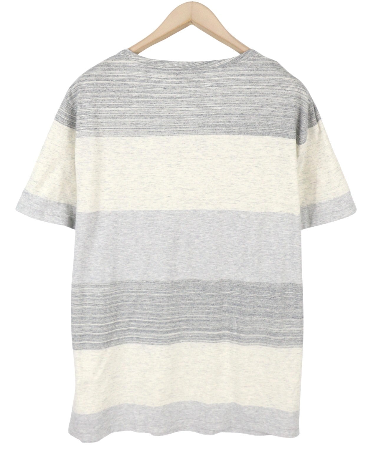 Gant Melange Block Ss Men T-shirtgrey Striped Tricot Short Sleeve