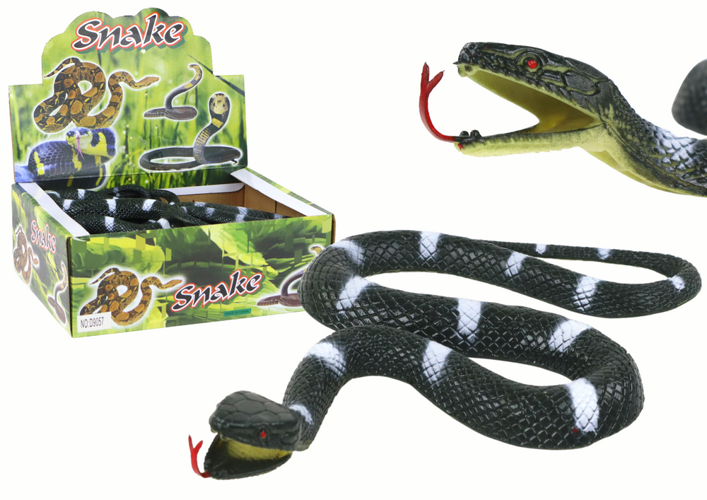 Artificial Rubber Black With White Stripes Structured