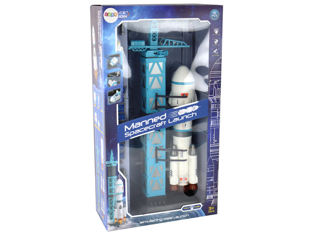Toy Space Mission Rocket Astronauts Launcher 15 Elements