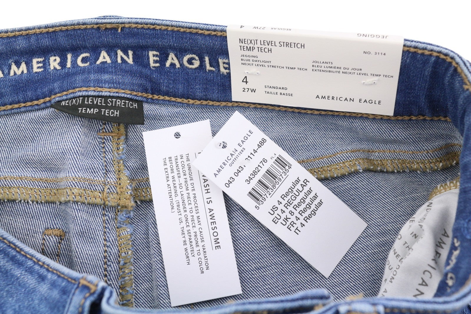 American Eagle Outfitters Jegging Kvinder Jeansnext Level Stretch Temp Tech