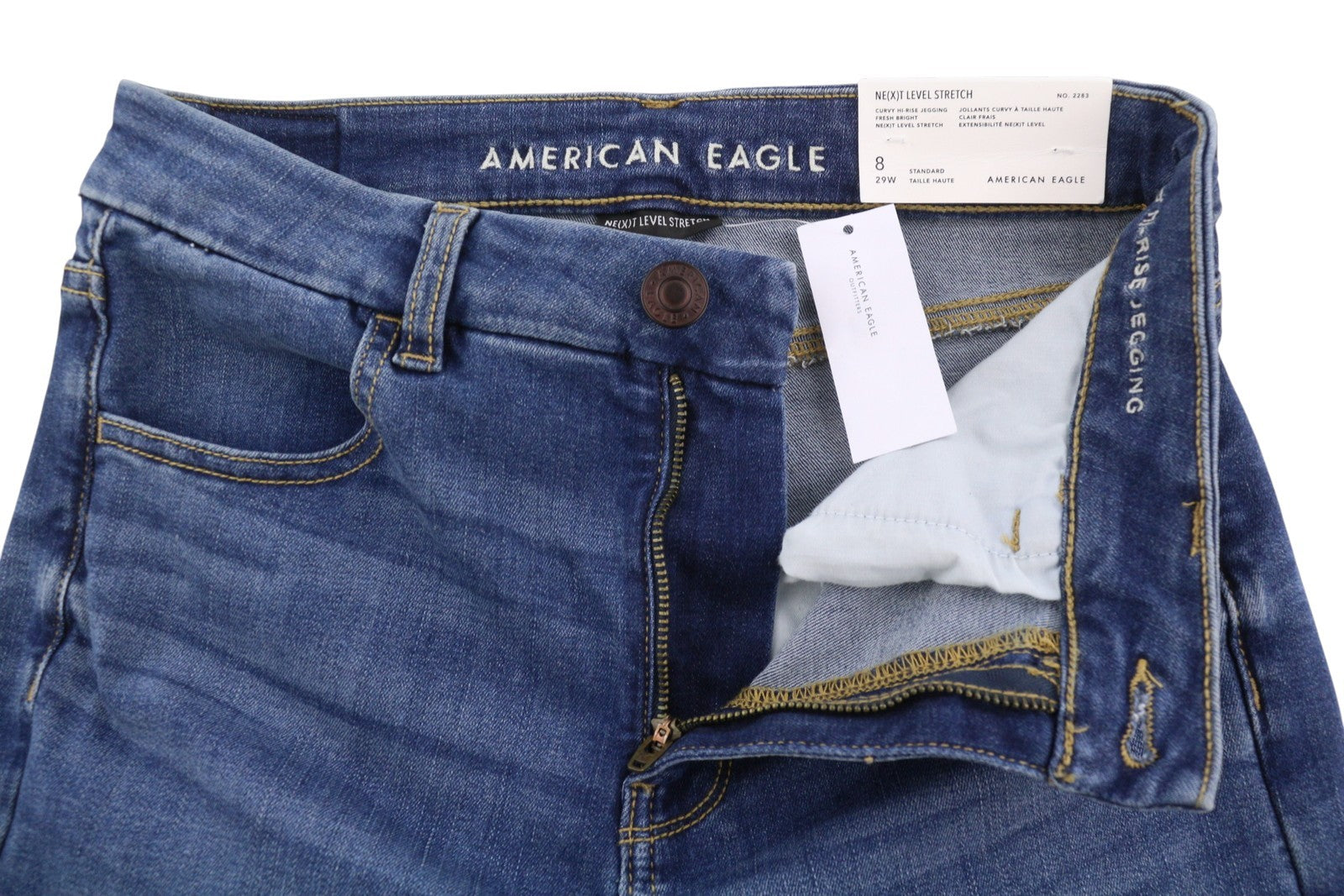 American Eagle Outfitters Curvy Hi-Rise Jegging Damen Jeansfresh Bright