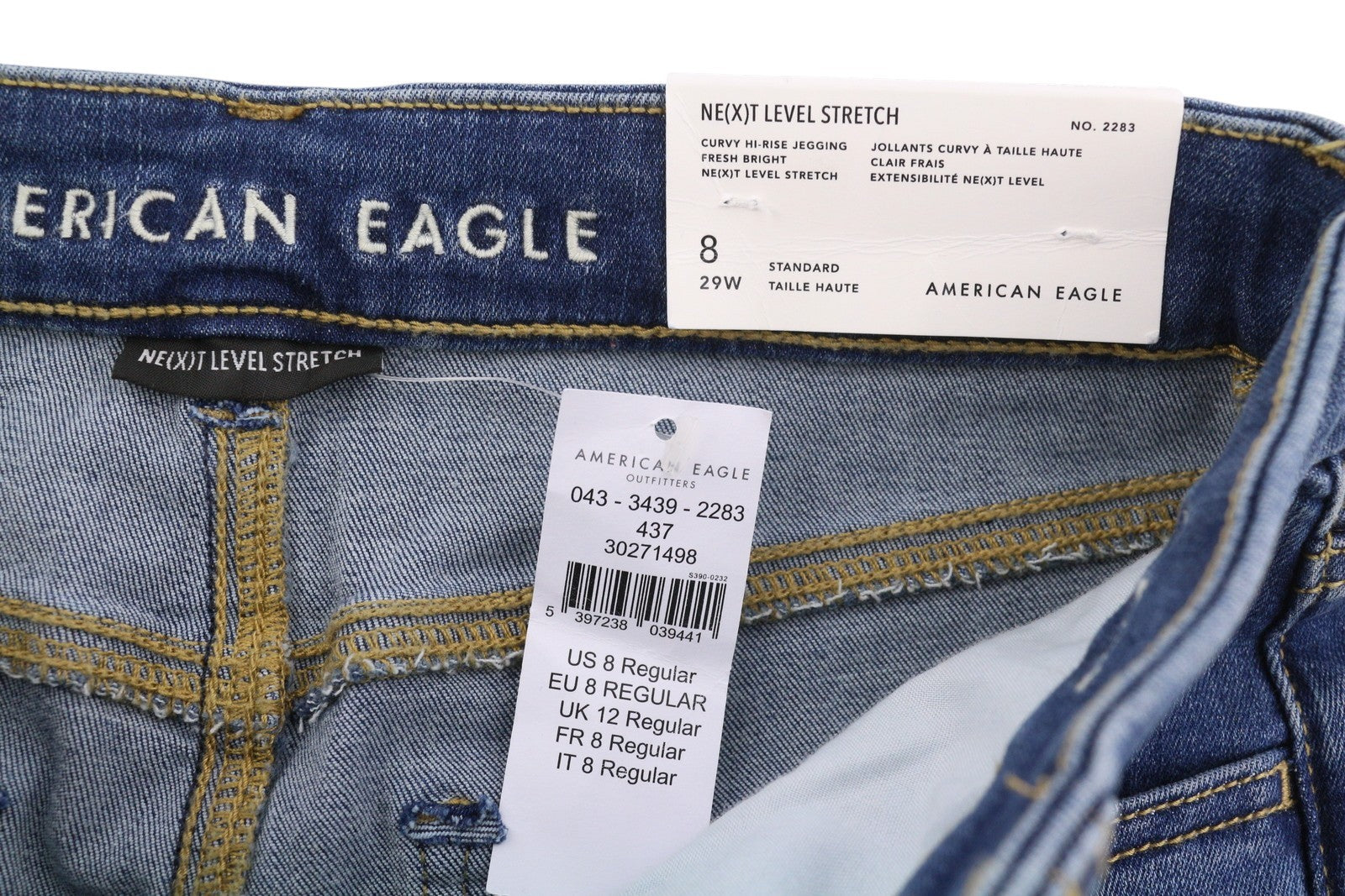 American Eagle Outfitters Curvy Hi-Rise Jegging Damen Jeansfresh Bright