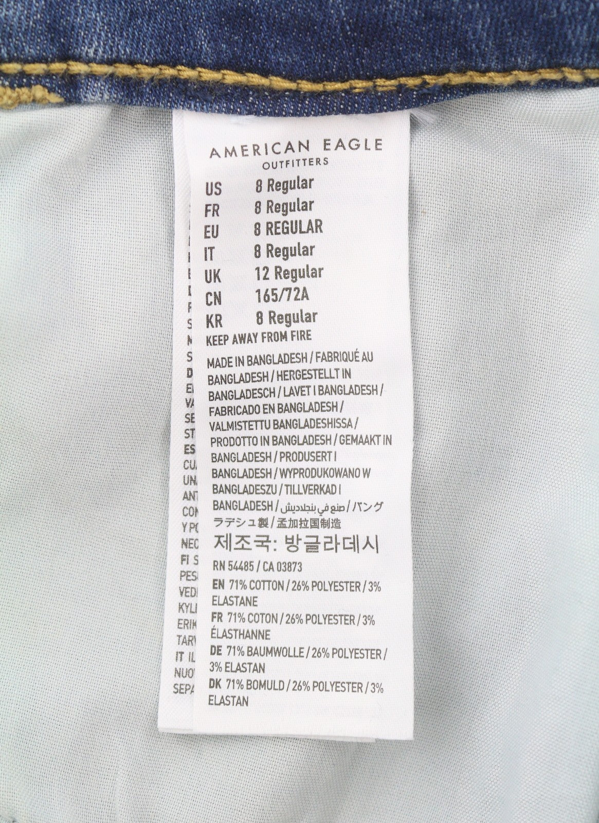 American Eagle Outfitters Curvy Hi-Rise Jegging Damen Jeansfresh Bright
