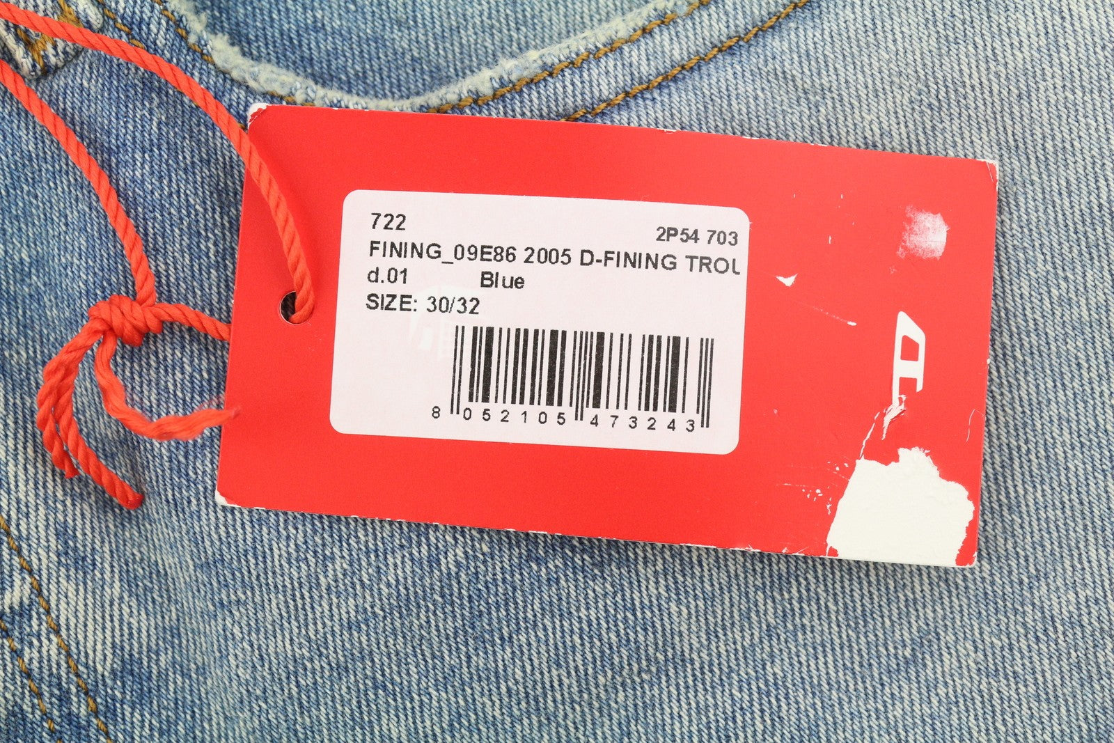 Diesel 2005 D-fining 09e86 Men Jeansblue Faded Regular Fit Tapered