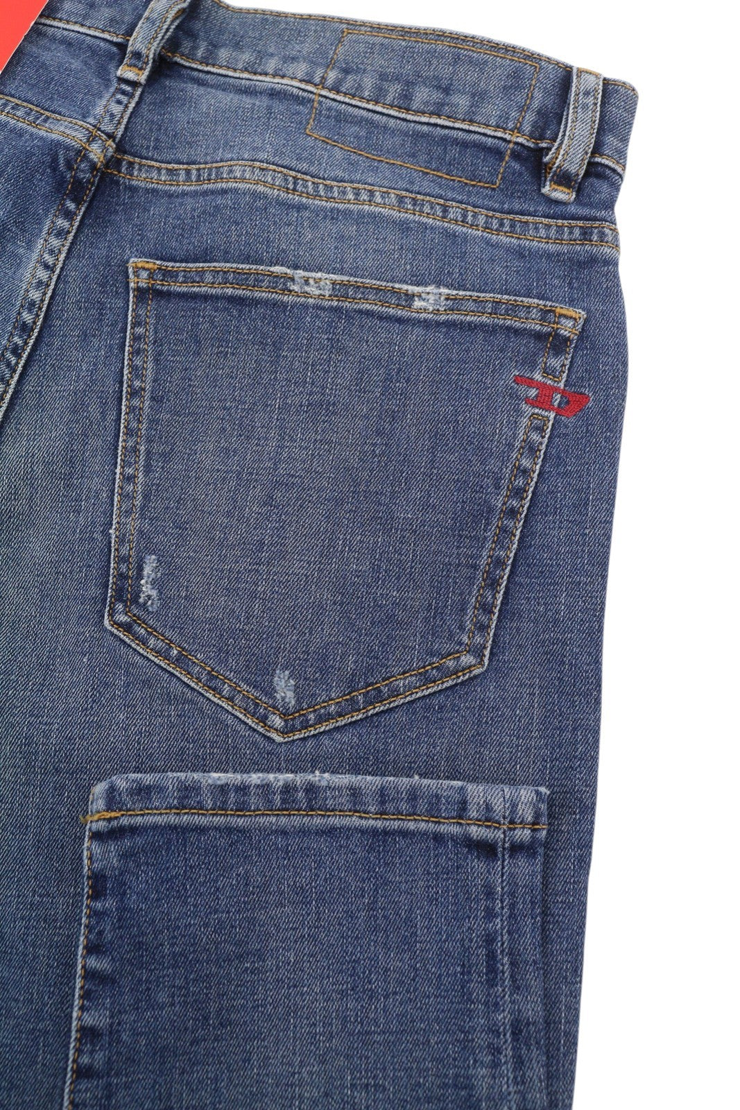 Diesel 2019 D-strukt 09e44 Pánské Jeansblue Vybledlé vousy Ripped Slim