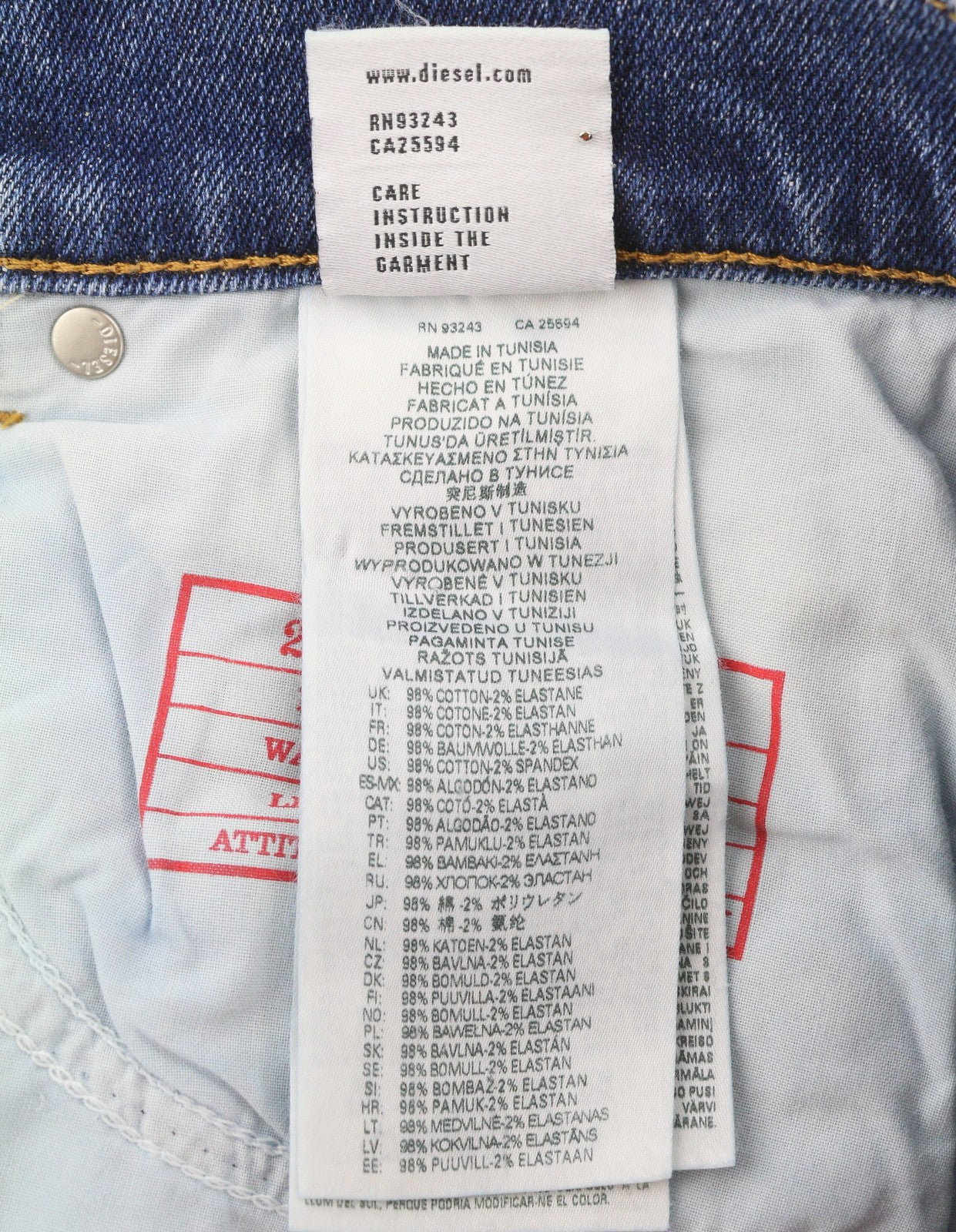 Diesel 2019 D-strukt 09e44 Pánské Jeansblue Vybledlé vousy Ripped Slim