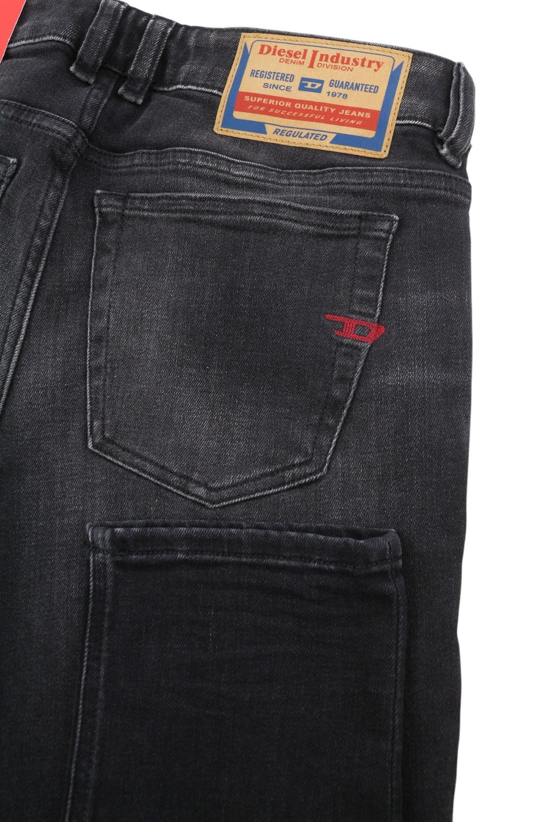 Diesel 1979 Sleenker 09g54 Men Jeansblack Faded Skinny Fit Low Waist